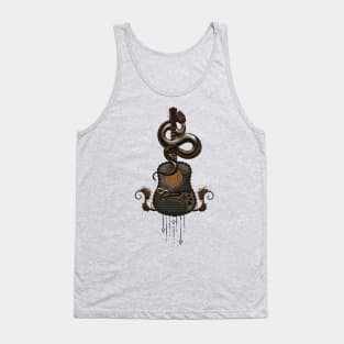 Awesome steampunk guitar with snake Tank Top